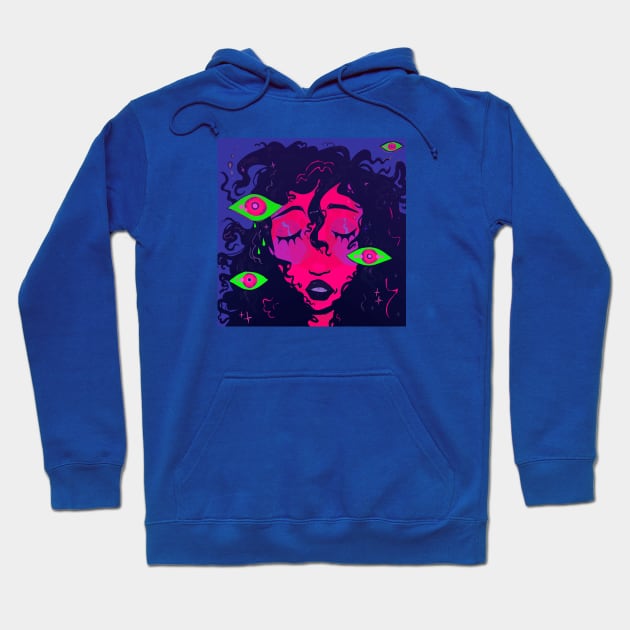 Dreaming with eyes closed Hoodie by snowpiart